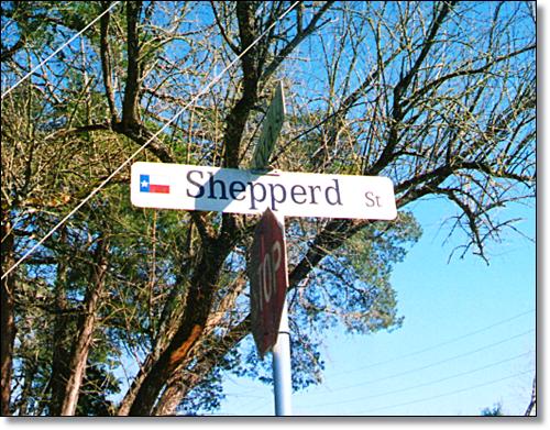 Shepperd Street in Montgomery, Texas